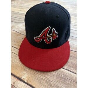 Atlanta Braves New Era 59Fifty Fitted 6 5/8 Hat Cap Tomahawk Wool
